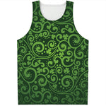 Green Irish Saint Patrick's Day Print Men's Tank Top