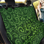 Green Irish Saint Patrick's Day Print Pet Car Back Seat Cover