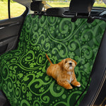 Green Irish Saint Patrick's Day Print Pet Car Back Seat Cover