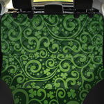 Green Irish Saint Patrick's Day Print Pet Car Back Seat Cover