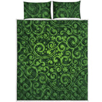 Green Irish Saint Patrick's Day Print Quilt Bed Set