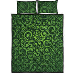 Green Irish Saint Patrick's Day Print Quilt Bed Set