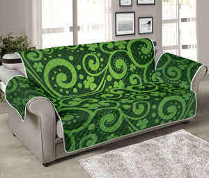Green Irish Saint Patrick's Day Print Sofa Protector