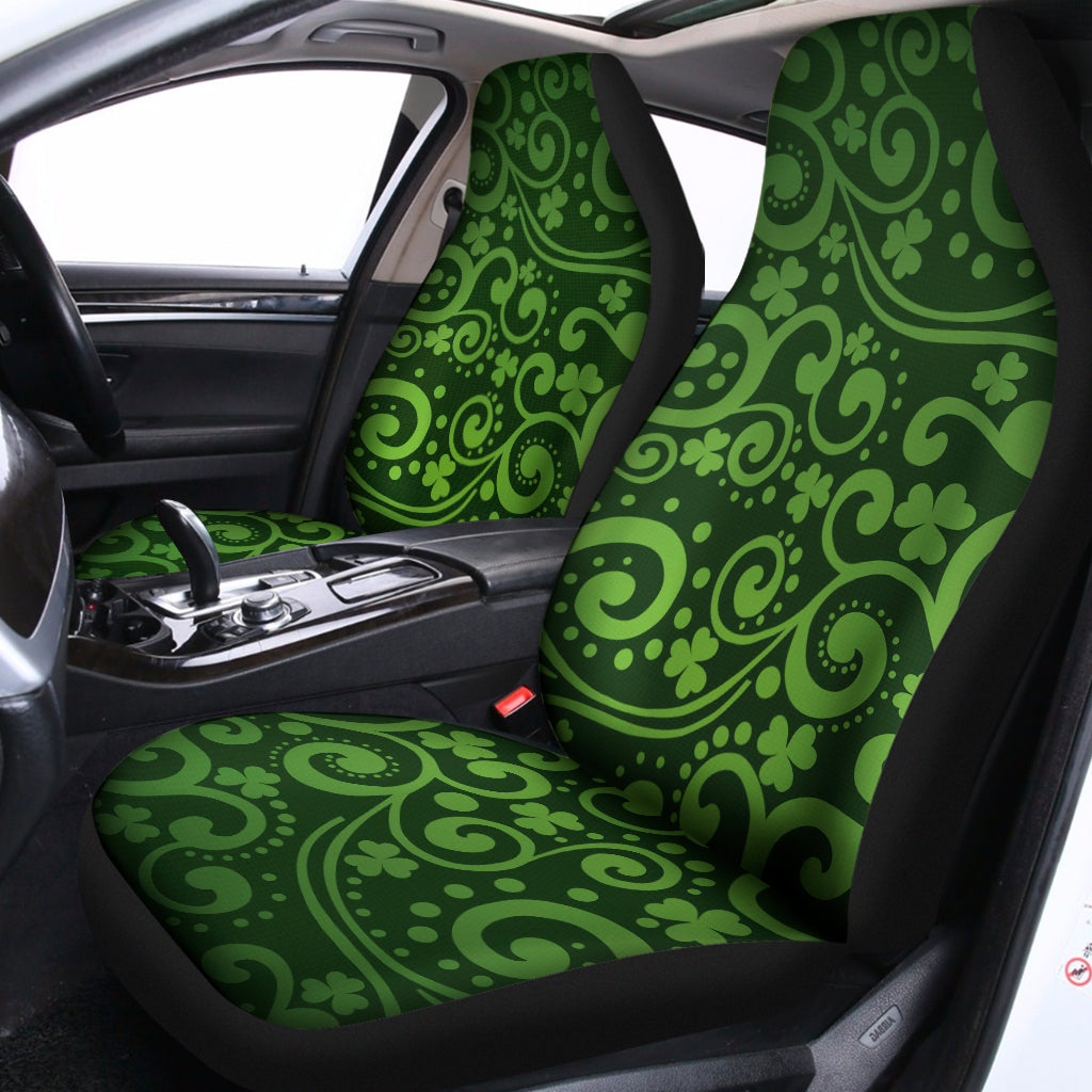 Green Irish Saint Patrick's Day Print Universal Fit Car Seat Covers