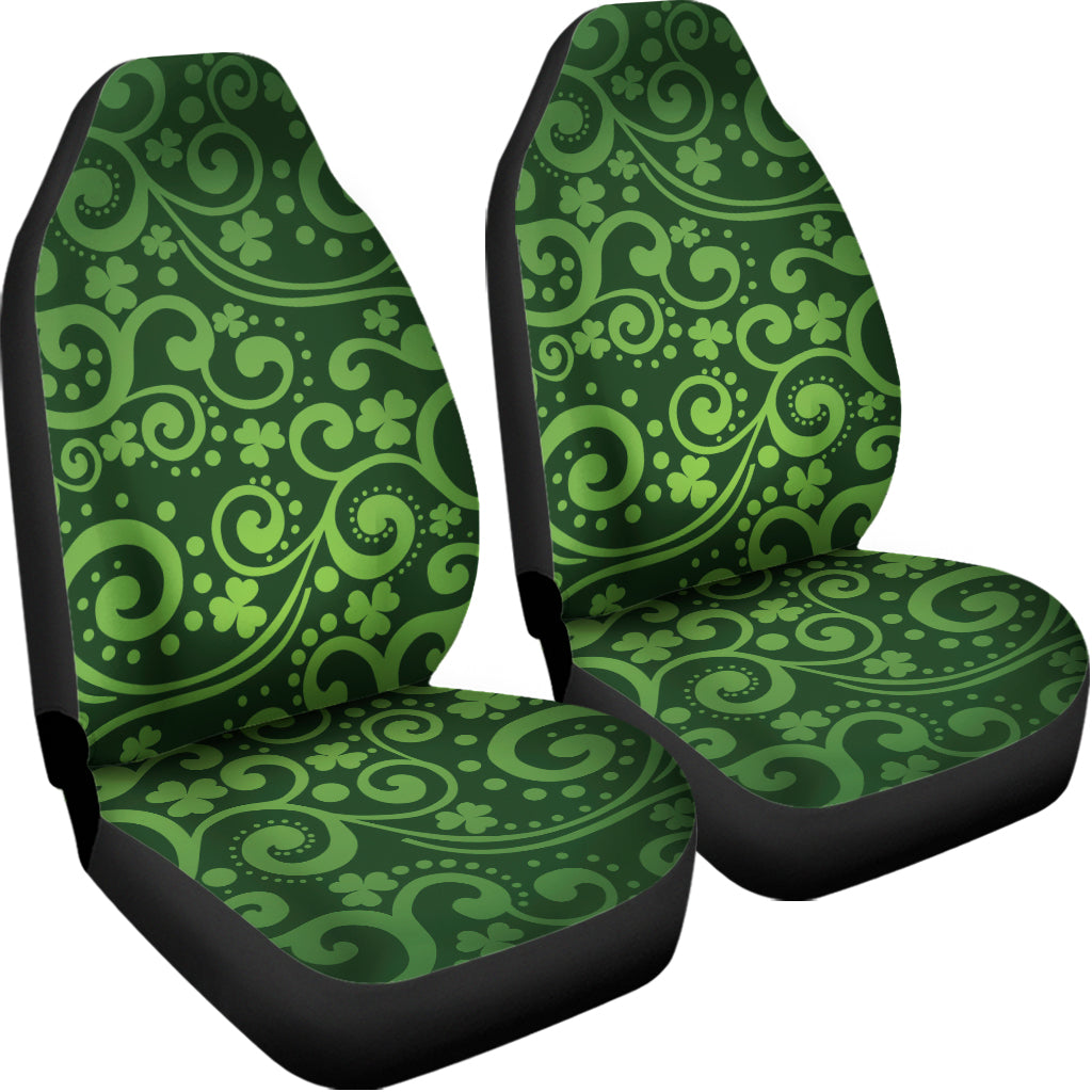 Green Irish Saint Patrick's Day Print Universal Fit Car Seat Covers