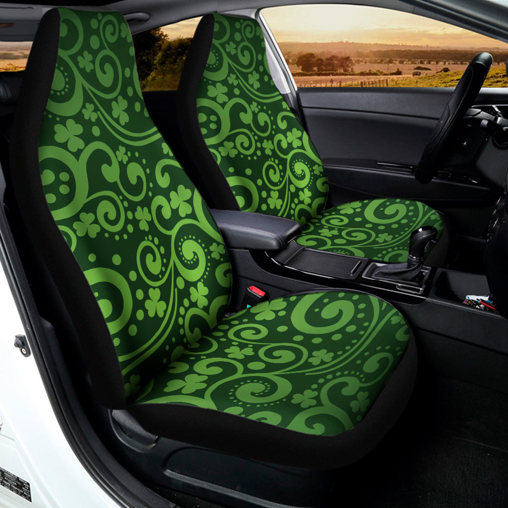 Green Irish Saint Patrick's Day Print Universal Fit Car Seat Covers