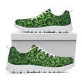 Green Irish Saint Patrick's Day Print White Running Shoes