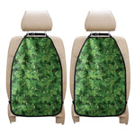 Green Ivy Leaf Pattern Print Car Seat Organizers