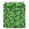 Green Ivy Leaf Pattern Print Duvet Cover Bedding Set