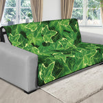 Green Ivy Leaf Pattern Print Futon Protector