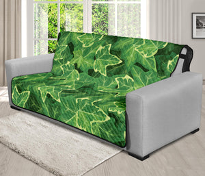 Green Ivy Leaf Pattern Print Futon Protector