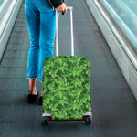 Green Ivy Leaf Pattern Print Luggage Cover