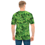 Green Ivy Leaf Pattern Print Men's T-Shirt