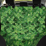 Green Ivy Leaf Pattern Print Pet Car Back Seat Cover
