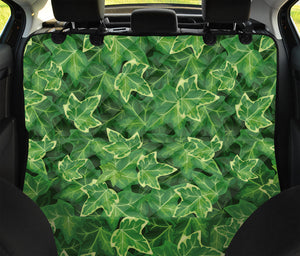 Green Ivy Leaf Pattern Print Pet Car Back Seat Cover