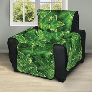 Green Ivy Leaf Pattern Print Recliner Protector