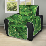 Green Ivy Leaf Pattern Print Recliner Protector