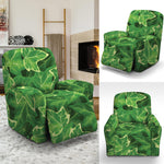 Green Ivy Leaf Pattern Print Recliner Slipcover