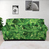 Green Ivy Leaf Pattern Print Sofa Cover