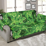 Green Ivy Leaf Pattern Print Sofa Protector