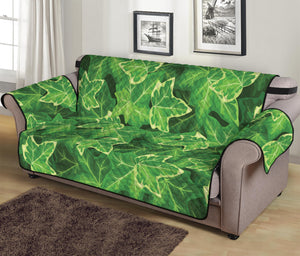 Green Ivy Leaf Pattern Print Sofa Protector