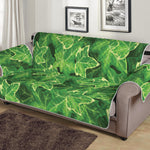 Green Ivy Leaf Pattern Print Sofa Protector