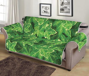 Green Ivy Leaf Pattern Print Sofa Protector