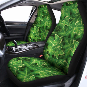 Green Ivy Leaf Pattern Print Universal Fit Car Seat Covers