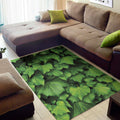 Green Ivy Leaf Print Floor Mat