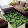Green Ivy Leaf Print Area Rug