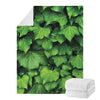 Green Ivy Leaf Print Blanket