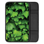 Green Ivy Leaf Print Car Center Console Cover