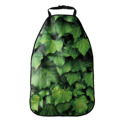 Green Ivy Leaf Print Car Seat Organizers