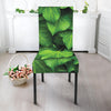 Green Ivy Leaf Print Dining Chair Slipcover