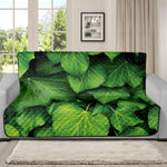 Green Ivy Leaf Print Futon Protector