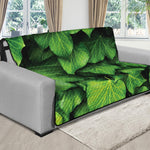 Green Ivy Leaf Print Futon Protector