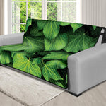 Green Ivy Leaf Print Futon Protector