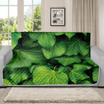 Green Ivy Leaf Print Futon Protector