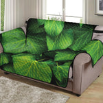 Green Ivy Leaf Print Loveseat Protector