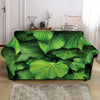 Green Ivy Leaf Print Loveseat Slipcover