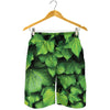 Green Ivy Leaf Print Men's Shorts