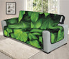 Green Ivy Leaf Print Oversized Sofa Protector