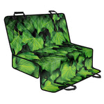 Green Ivy Leaf Print Pet Car Back Seat Cover