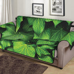 Green Ivy Leaf Print Sofa Protector