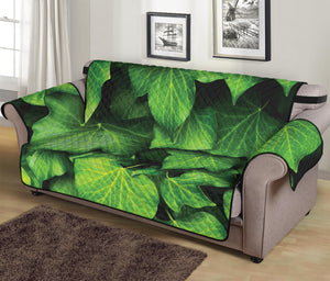 Green Ivy Leaf Print Sofa Protector