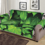 Green Ivy Leaf Print Sofa Protector