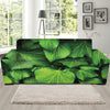 Green Ivy Leaf Print Sofa Slipcover