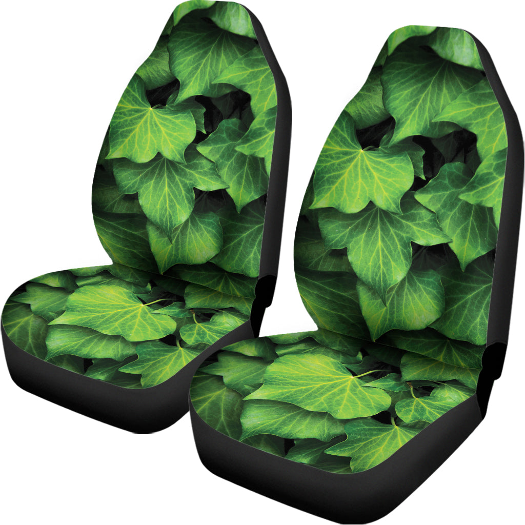 Green Ivy Leaf Print Universal Fit Car Seat Covers