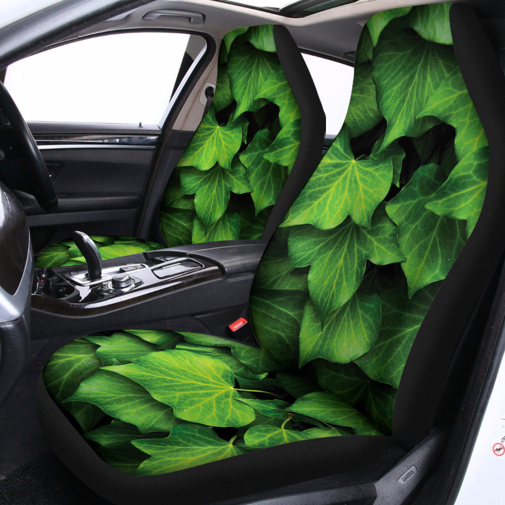 Green Ivy Leaf Print Universal Fit Car Seat Covers