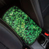Green Ivy Wall Print Car Center Console Cover